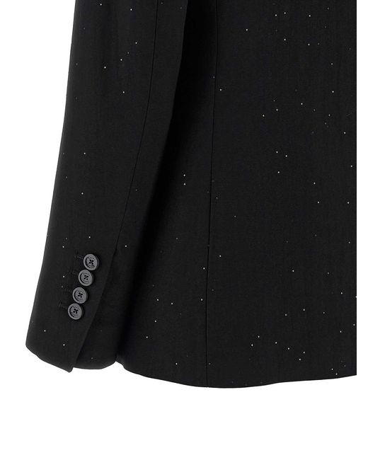 Herno Black Micro Sequin Blazer