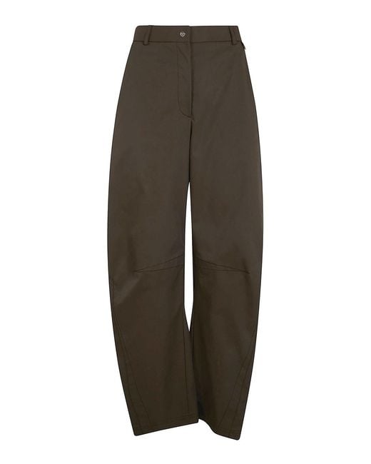 Herno Green Wide Leg Trousers