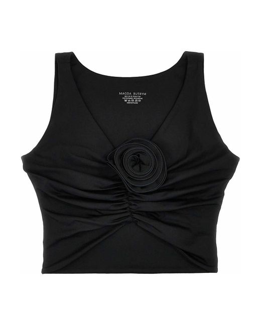 Magda Butrym Black 'Swim Bra 03' Bikini Top