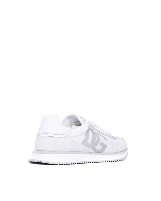 Dolce & Gabbana White Logo Sneakers