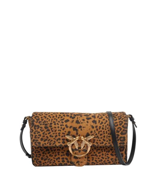 Borsa Morbida di Pinko in Brown