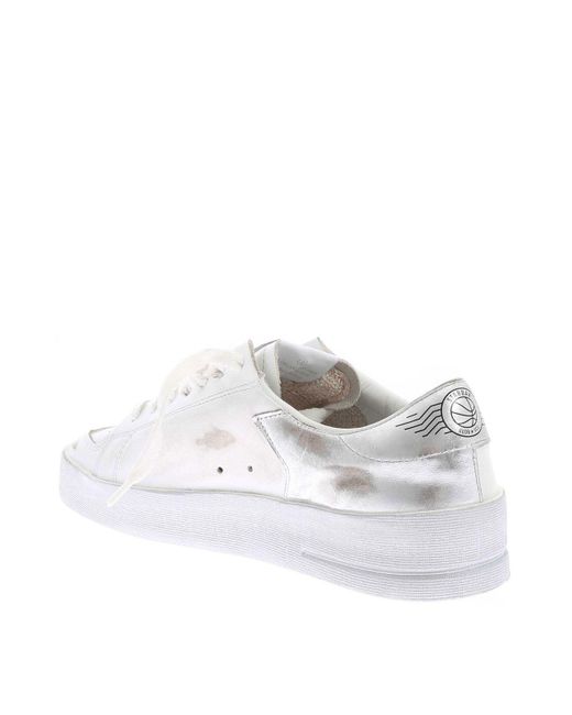 Golden Goose Deluxe Brand White Stardan Sneakers