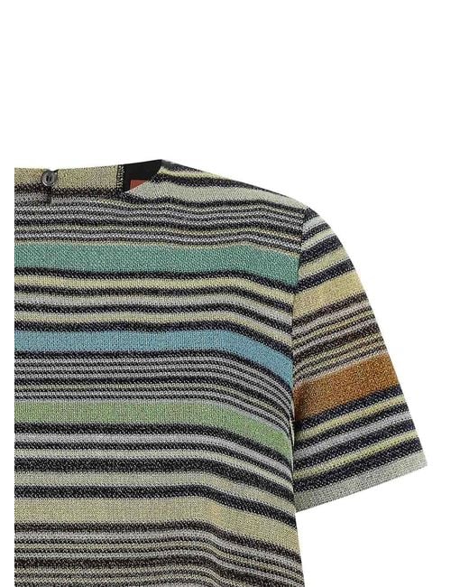 Missoni Green Lam Stripes T-Shirt