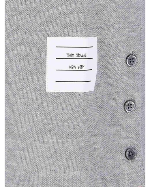 Thom Browne Gray Mini Knit Dress