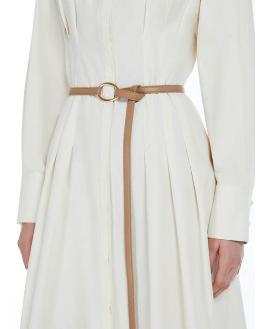 MAX MARA★ORVIETO Cotton Dress★ORVIETO 002★100% Cotton Max Mara Orvieto Cotton Shirt Dress in White | Lyst