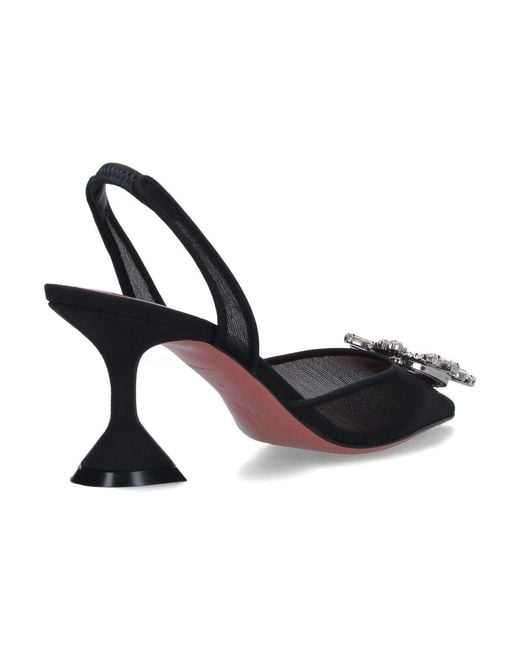 AMINA MUADDI Black Slingback Begum