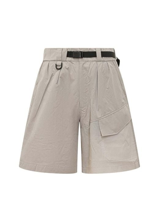 Y-3 Gray Shorts for men