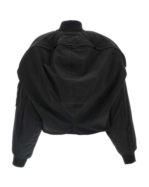 Jean Paul Gaultier Black The Hooded Bomber' Jacket