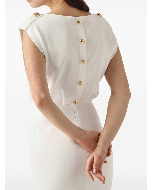 Elisabetta Franchi White Carpet Dress
