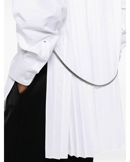 Sportmax White Cotton Blend Shirt