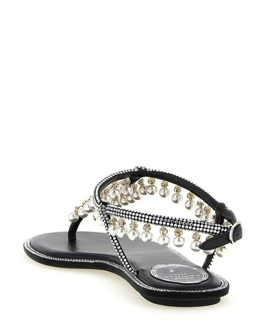 Rene Caovilla White Diana' Sandals