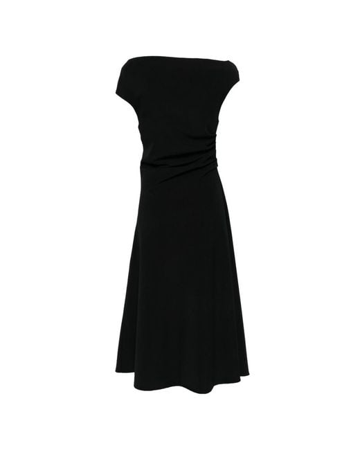 P.A.R.O.S.H. Black Midi Dress