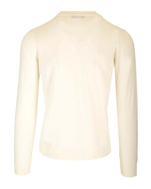 Mauro Ottaviani Natural Crewneck Sweater for men