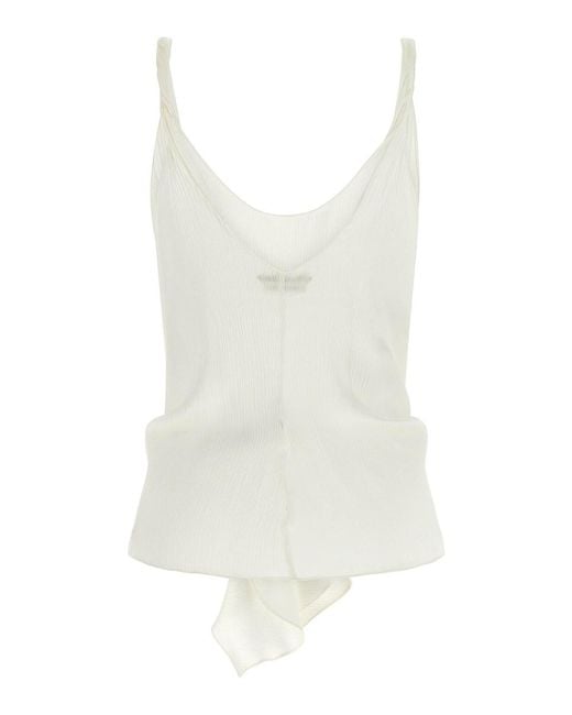 J.W. Anderson White 'front Knot' Top