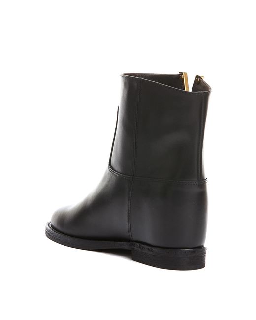 Via Roma 15 Black Slip-On Booties