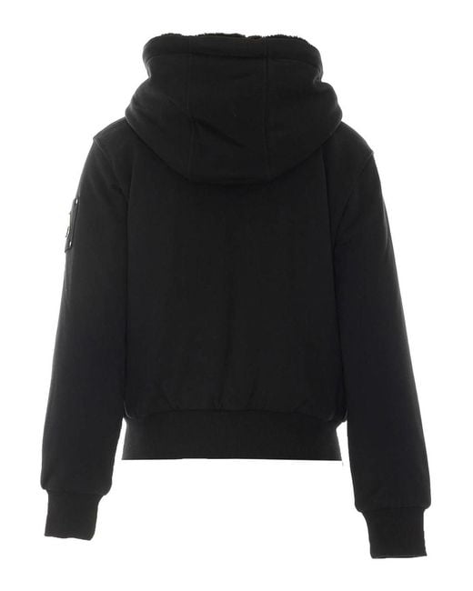 Moose Knuckles Black Classic Bunny Zip Hoodie