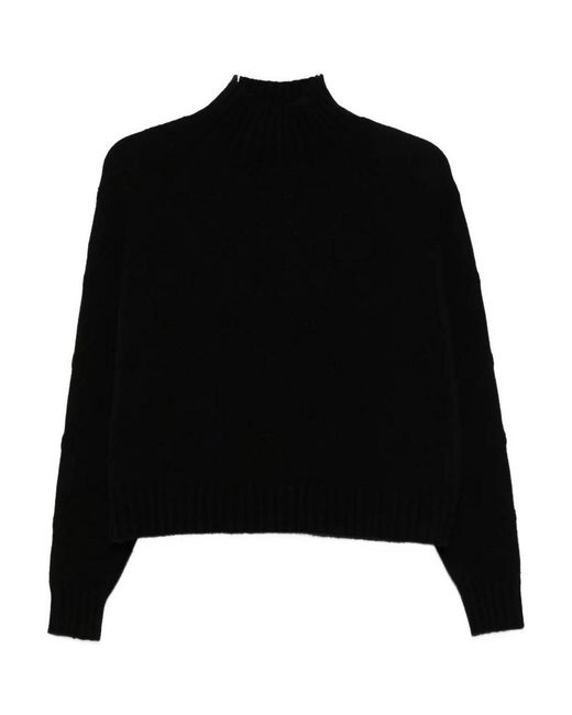 Elisabetta Franchi Black High-Neck Sweater