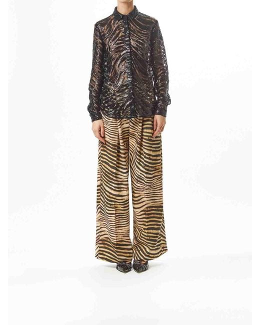 Just Cavalli Black Lace Tiger Shirt