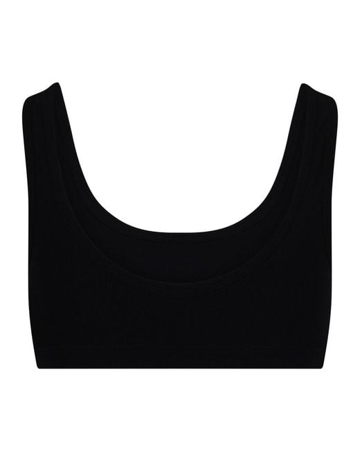Jil Sander Black Stretch Nylon Top