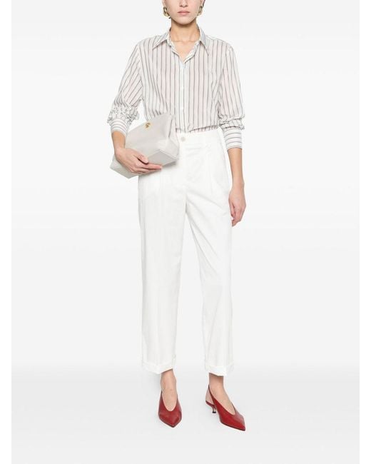 Peserico White Elegant Pants