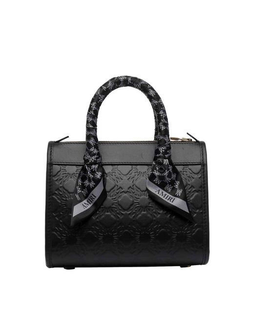 Amiri Black Ma Quad Micro Triangle Handbag