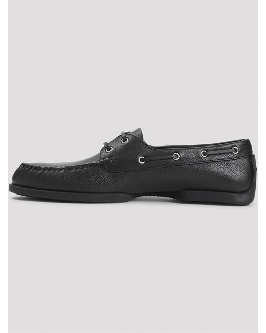 Jil Sander Black Calf Leather Loafers for men