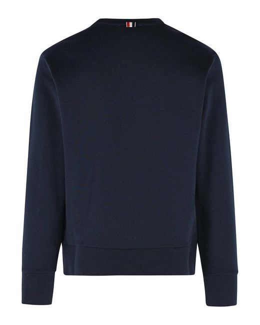 Thom Browne Black Cotton Sweatshirt for men