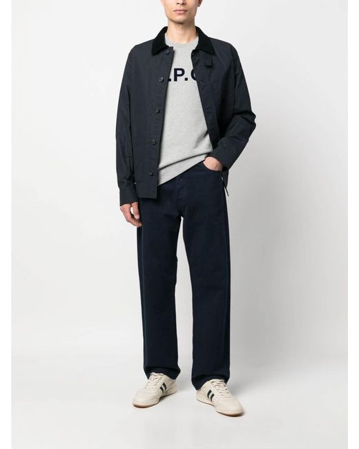 A.P.C. Blue Outerwear for men