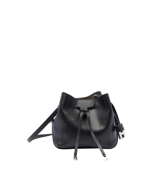 Mini Borsa A Secchiello Hocket di Hogan in Black