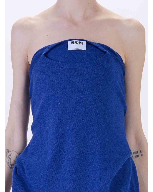 Moschino Blue Top Pullover