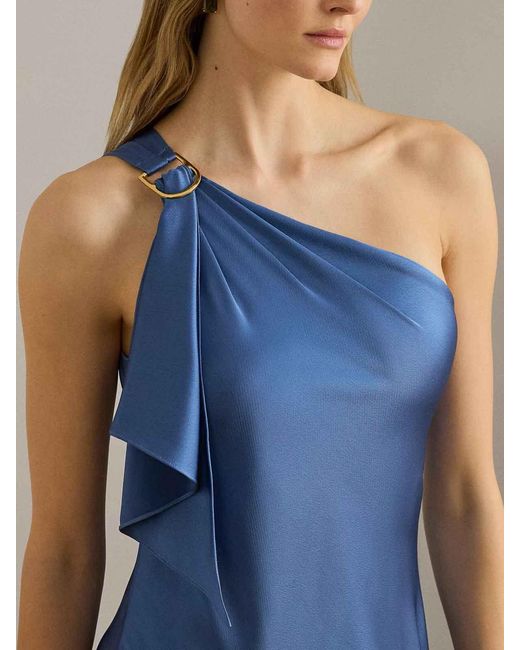 Ralph Lauren Blue Elzira Gown-Sleeveless-Gown-Hammered Charm