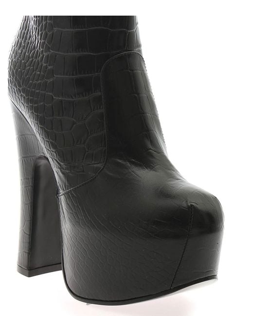 Vivienne Westwood Black Elevated Ankle Boots In