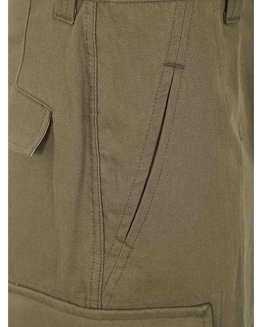 Comme Des Garcons Hommes Plus Green Cargo Cotton Trouser for men