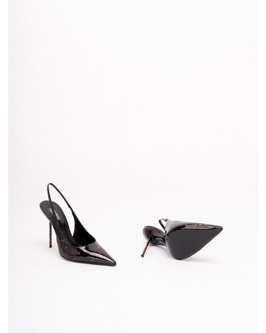 Paris Texas Black 'Lidia' Slingback