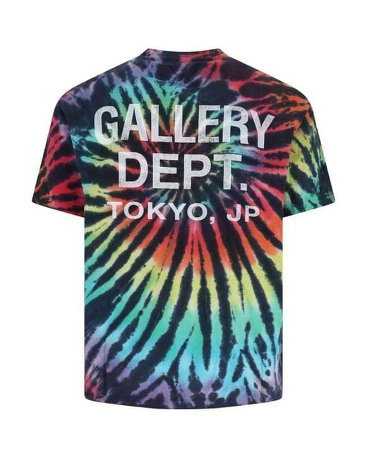 GALLERY DEPT. Blue Tie-Dye Print T-Shirt for men