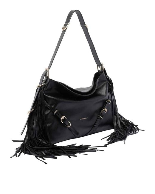 Givenchy Black Medium Voyou Shoulder Bag