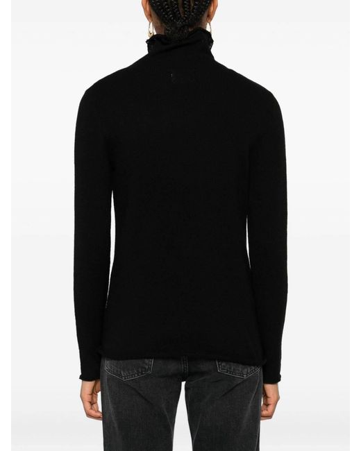 Be You Black Cashmere Turtle-Neck Sweater