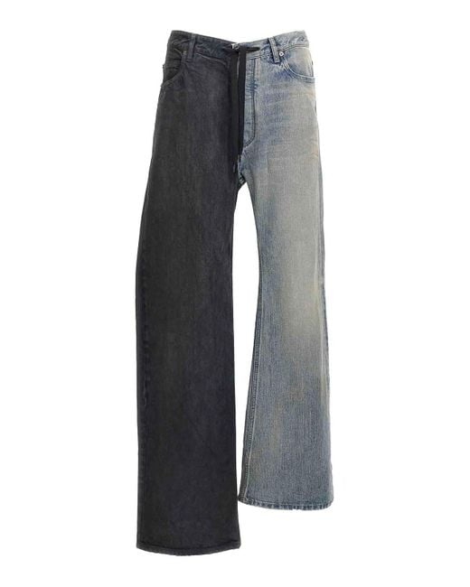 Balenciaga Gray Fifty-Fifty Jeans