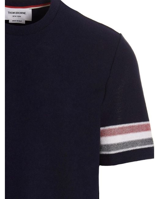 Thom Browne Blue Rwb T-Shirt for men