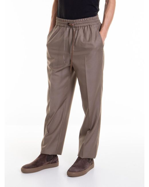 Brioni Gray Wool Pants for men