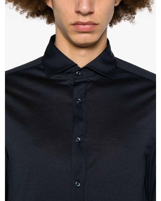 Brunello Cucinelli Blue Shirt for men
