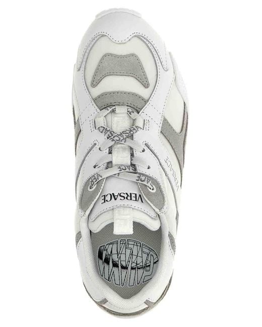Versace White Galaxia Sneakers