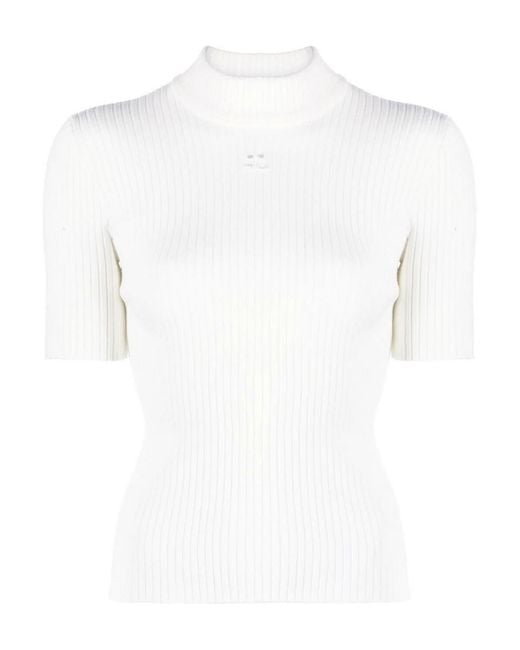 Courreges White Turtle Neck