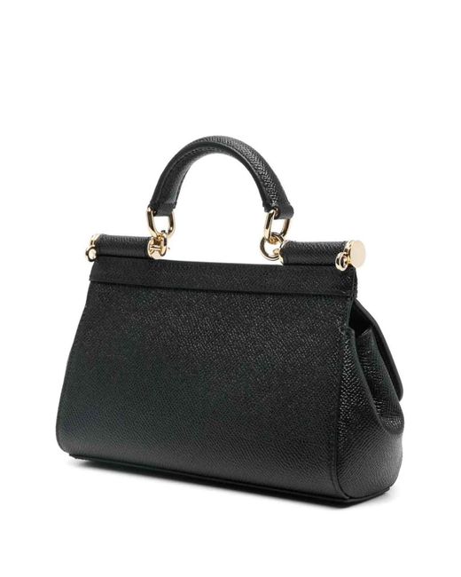 Dolce & Gabbana Black Mini Sicily Print Dauphine
