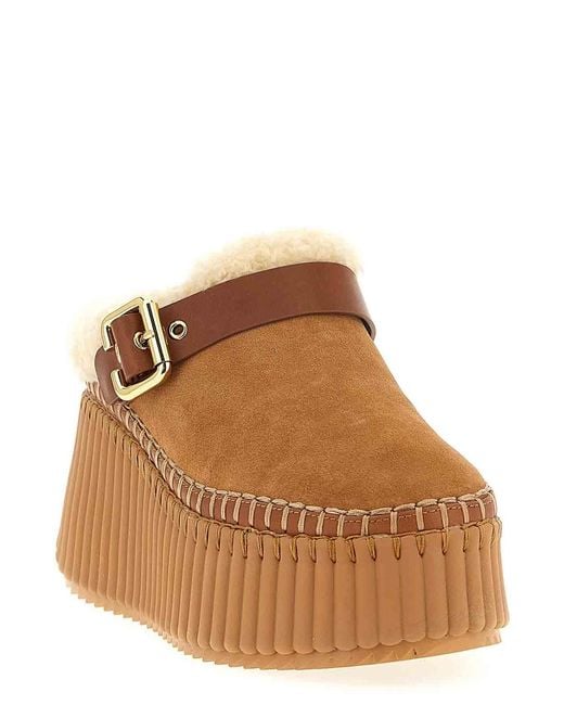 Chloé Brown 'Nama' Sabots