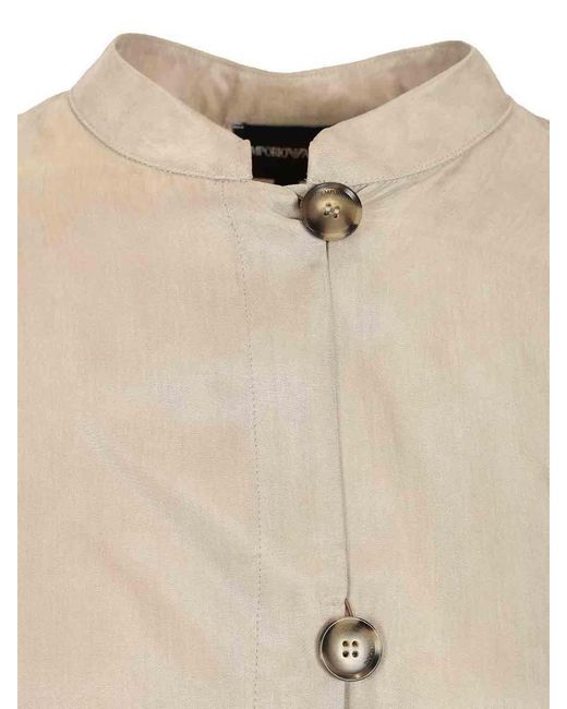 Emporio Armani Natural Guru Collar Shirt