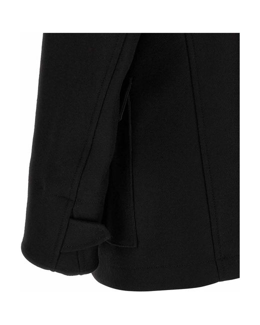 DSquared² Black Double-Breasted Coat for men