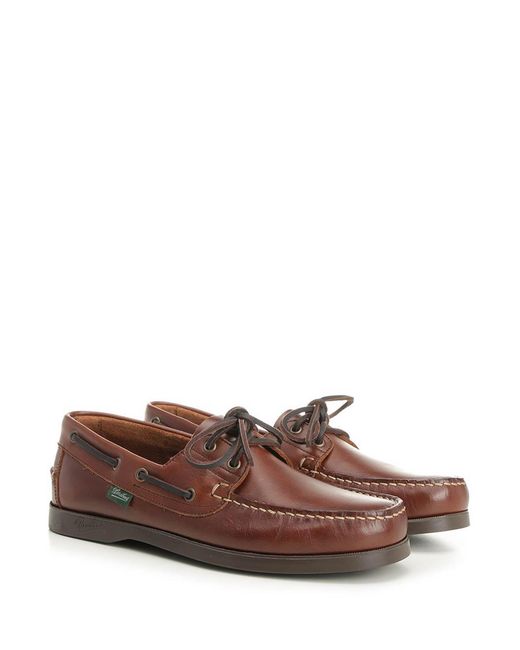 Paraboot Brown Leather Loafers for men