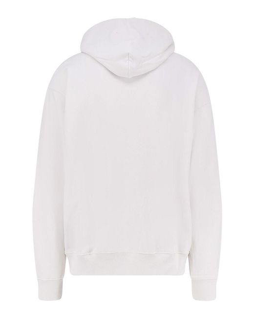 Off-White c/o Virgil Abloh White Cotton Sweatshirt With Front Logo Print for men