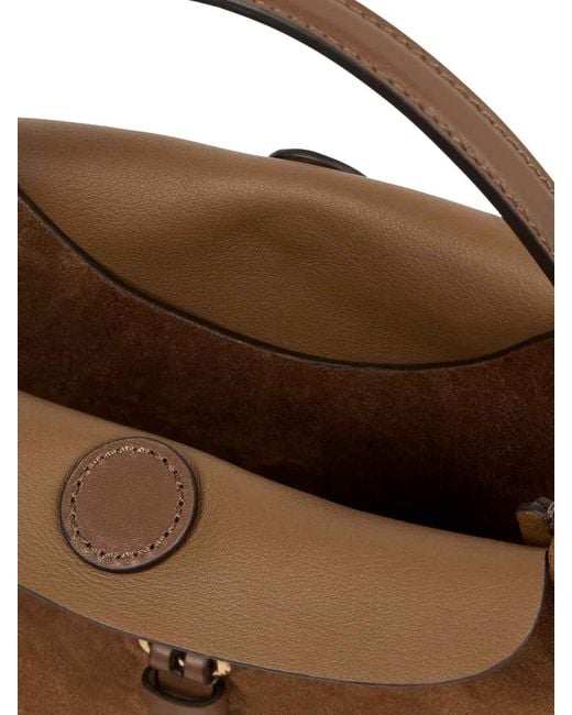 Etro Brown Small Pony Bag